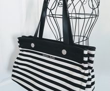 Armani Jeans Nautical Striped Tote Bag