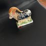 Vintage Staffordshire Pottery Ram Sheep Horns Figure Ornament Image 2