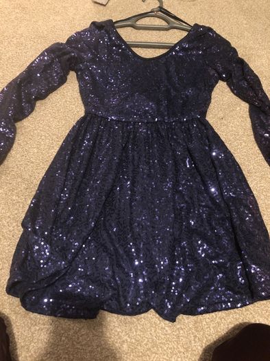 Navy sequin party dress (NEW & SIZE UK 8)
