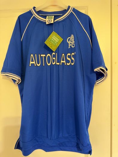 Official Chelsea FC Retro Home Shirt 1998/2000 - Score Draw
