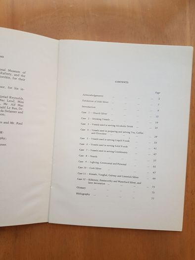 Irish Silver - A guide to the exhibition by John Teahan- Published Dublin 1979
