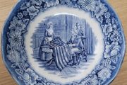 Vintage Liberty Blue Staffordshire Bowl Betsy Ross