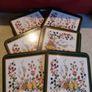 6 x Aynsley Square Coasters - Somerset Pattern - Boxed Image 2
