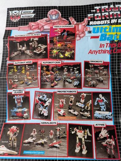 vintage transformers figure poster