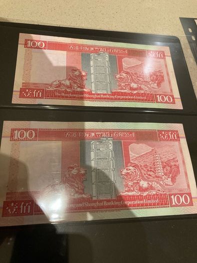 Hong Kong Dollars notes lot