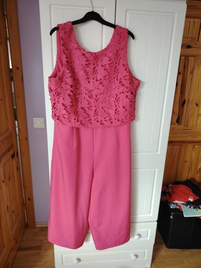 Marc  Angelo pink wide leg , jumpsuit