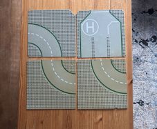 Vintage Lego road plates damaged