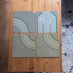 Vintage Lego road plates damaged