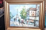 Paris oil painting on canvas