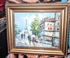 Paris oil painting on canvas