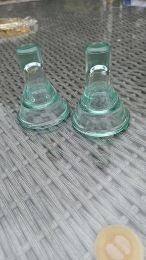 2 Glass bowls and sauce dip mini bowls, D18 post 6e