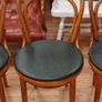Set of 4 Vintage Bentwood Bistro Chairs (Czechoslovakia) Image 4
