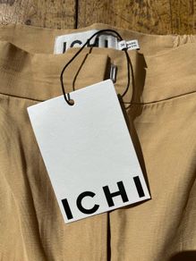 ICHI - mustard wide leg trousers