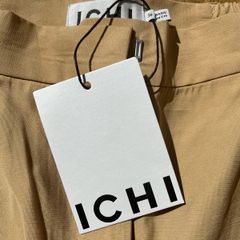 ICHI - mustard wide leg trousers