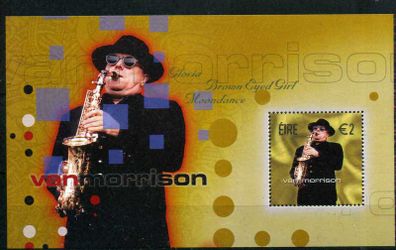 2002 Ireland Van Morrison Commemorative Stamp Miniature Sheet Mint Never Hinged (MNH)