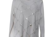 Jessica Graaf Ivory embellished ladies jumper size  xl 14-16 Postage included