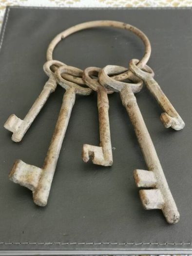 Set of old iron keys