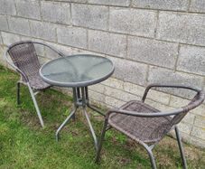 Garden table and chairs