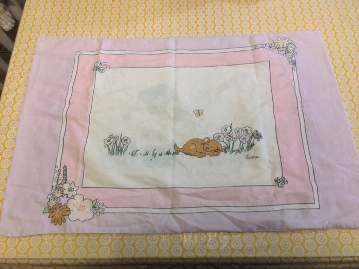 Vintage pillowcase