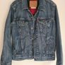 LEVI'S denim TRUCKER  JACKET blue Size Small mens Image 2