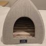 Cat Bed - Beddies Traditional Oxford Cat Cave Beige Image 2
