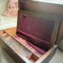 Victorian wood writing slope desk top stationary box Image 2