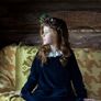 Leigh tucker navy velvet Matilda dress age 6-7 Image 3
