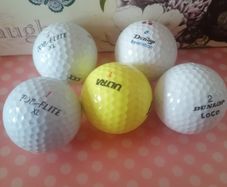 5 golf balls