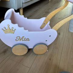 Wooden buggy -Mia - name on