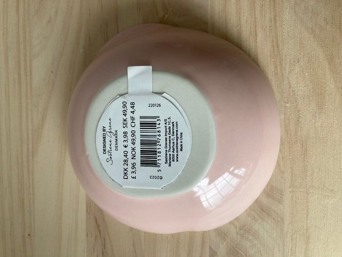 Sostrene Grene Small Stoneware Peach Dish - Brand New