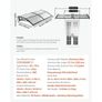 Awnings for Door Entrance, 38 x 78 in, Exterior Front Door Window Awnings with Drainage & ABS Bracket, Rain Snow Sun Protection Image 4