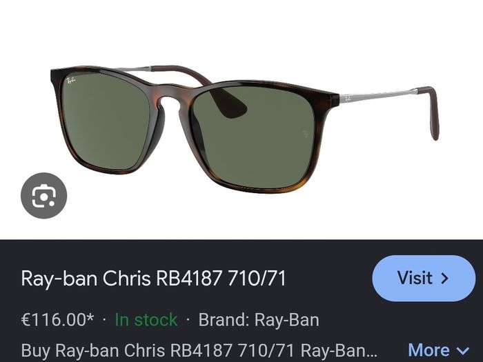 Rayban Chris RB 4187
