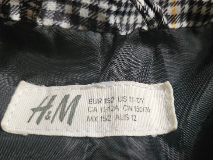 checkered winter jacket age 11-12