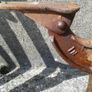 Pair of Old Cast Iron School Desk Ends Image 3