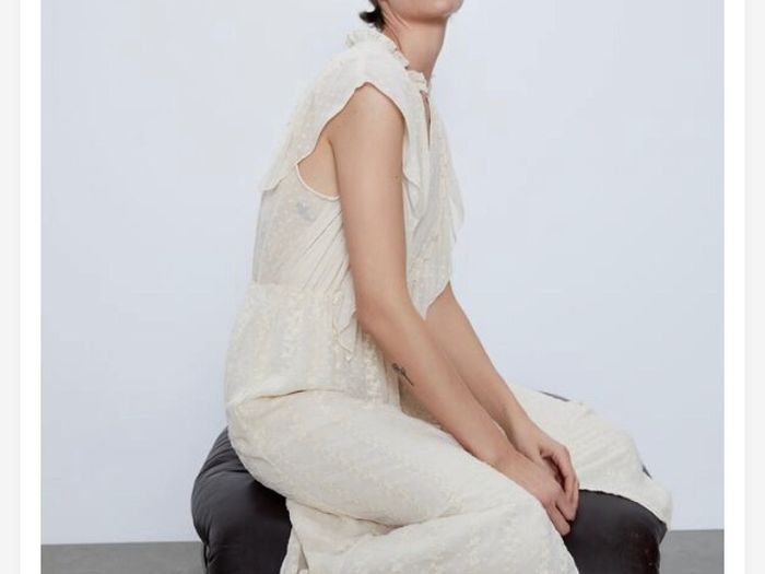 Zara dress embroidered dress large
