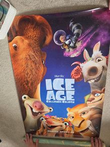 Ice Age Collision Course double-sided movie poster