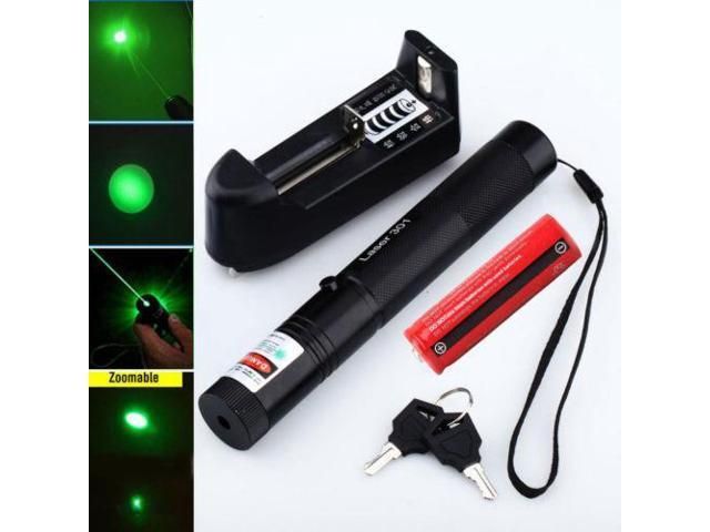 Laser 5Miles Range 532nm 101/301 Green Laser Pointer Light Pen Visible Beam High Power 8000M Lazer Torch (18650 Battery+Charger)