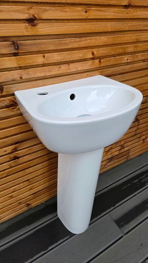 Cersanit pedestal washbasin
