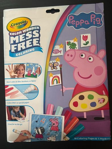 Peppa pig Crayola mess free colouring