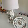 Aynsley china clock and table lamp Image 2