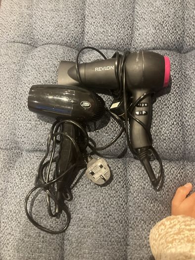 2 used hairdryers Revlon & Boots