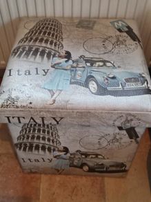 Italian Vintage Style Storage Cube