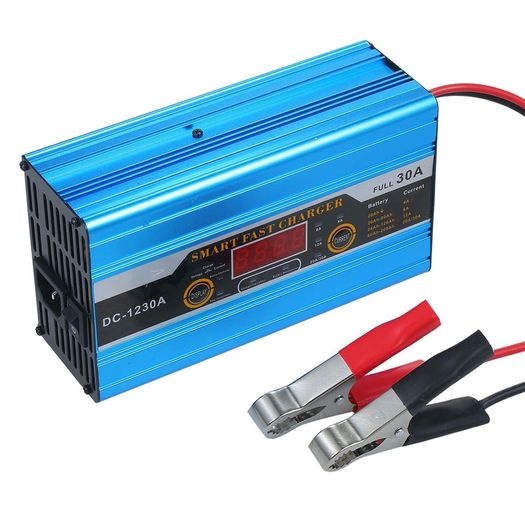 Smart Fast Charger 12V 30A Battery Charger With Digital LCD Display Car Cell Battery Charger Charging Device Fast Charging