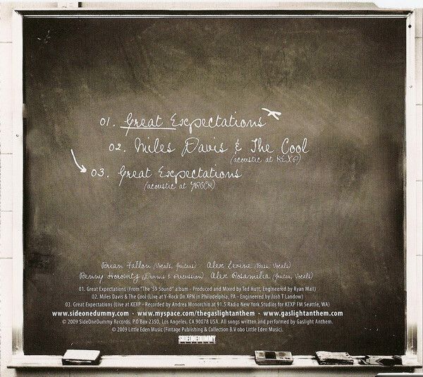 The Gaslight Anthem "Great Expectations" CD Single