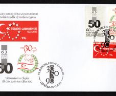 2013 Cyprus Anniversaries Stamps First Day Cover (FDC)