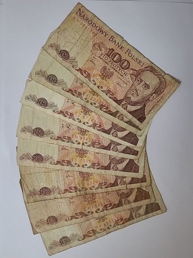 Poland 20 and 100 zlotych banknotes Asking price: