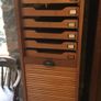 Vintage Tambour filing cabinet Image 3