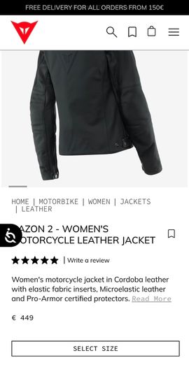Dainese razon 2 modern ladies motorcycle jacket