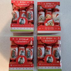 4 Boxes Of Mini Christmas Crackers (new).