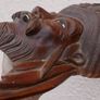 Vintage 19C Chinese Asian Oriental Wooden Hand Carved Mask ,Wood Mask Rose wood 10,5" Image 10